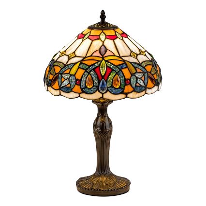 Brilagi - вітражна настільна лампа Tiffany LUISA 1xE27/40W/230V