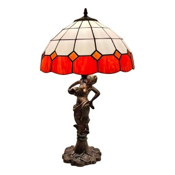 Brilagi - вітражна настільна лампа Tiffany SIENNA 1xE27/60W/230V