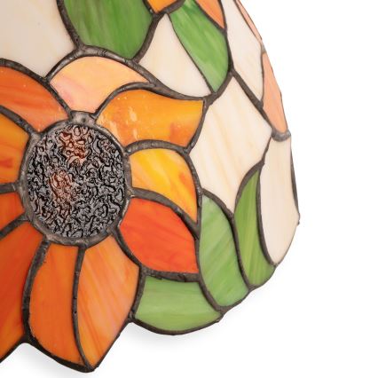 Brilagi - Вітражна настільна лампа у стилі Тіффані SUNFLOWER 2xE27/60W/230V