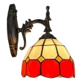 Brilagi - вітражна настінна лампа Tiffany SIENNA 1xE14/40W/230V