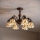 Brilagi - Вітражна накладна люстра Tiffany FOLIA, 6xE27/60W/230V, діаметр 60 см