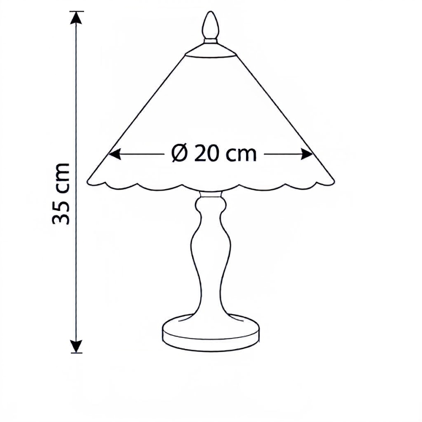 BRILAGI - Витражная настольная лампа Tiffany FOLIA 1xE27/60W/230V