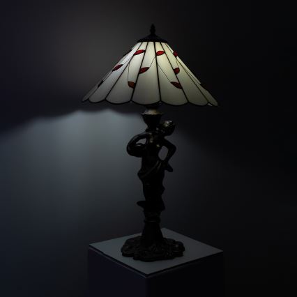 Brilagi - Витражная настольная лампа Tiffany FOLIA 1xE27/60W/230V