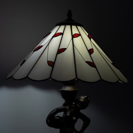 Brilagi - Витражная настольная лампа Tiffany FOLIA 1xE27/60W/230V