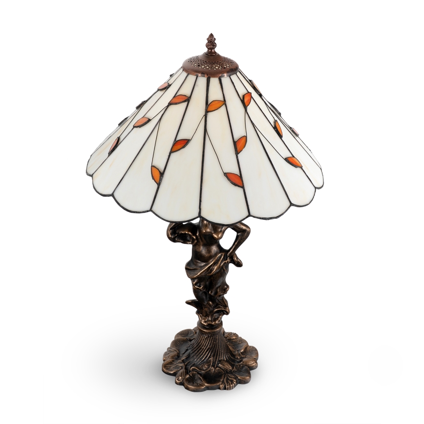 Brilagi - Витражная настольная лампа Tiffany FOLIA 1xE27/60W/230V