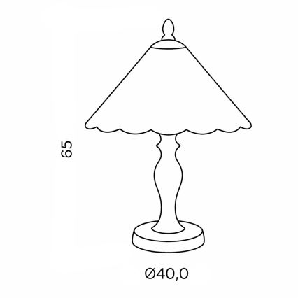 Brilagi - Витражная настольная лампа Tiffany FOLIA 1xE27/60W/230V
