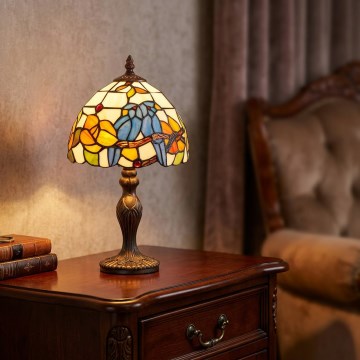 Brilagi - витражная настольная лампа Tiffany JUNGLE 1xE27/60W/230V