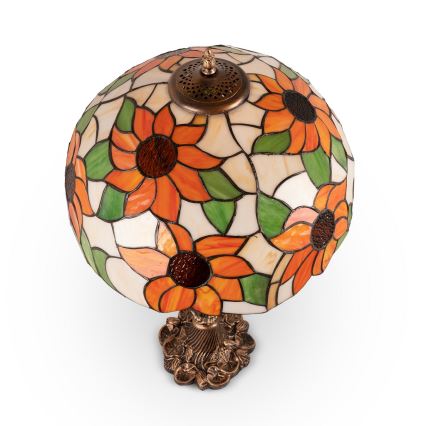 Brilagi - витражная настольная лампа Tiffany SUNFLOWER 1xE27/60W/230V