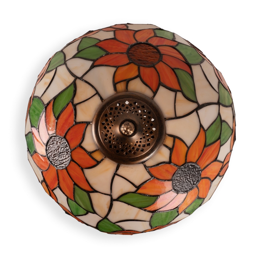 Brilagi - витражная настольная лампа Tiffany SUNFLOWER 1xE27/60W/230V