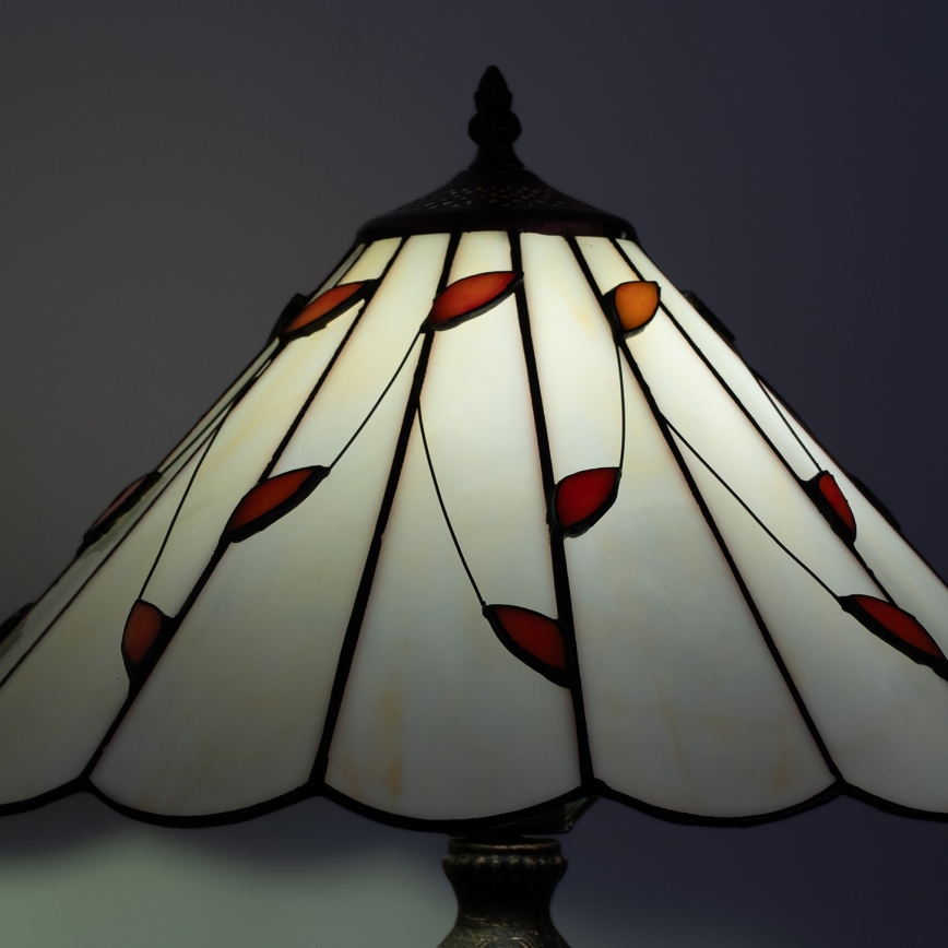 Brilagi - витражная настольная лампа в стиле Тиффани FOLIA 2xE27/60W/230V