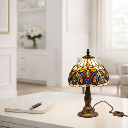 Brilagi - витражная настольная лампа в стиле Тиффани LUISA 1xE14/40W/230V