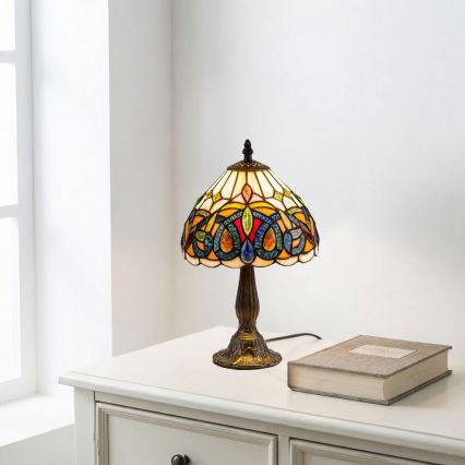 Brilagi - витражная настольная лампа в стиле Тиффани LUISA 1xE14/40W/230V