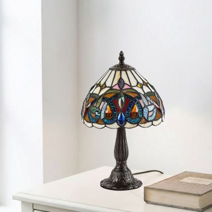 Brilagi - витражная настольная лампа в стиле Тиффани LUISA 1xE14/40W/230V