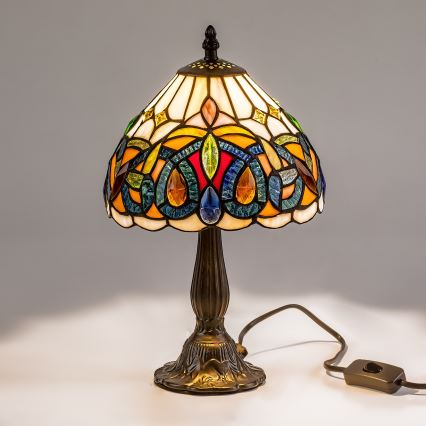 Brilagi - витражная настольная лампа в стиле Тиффани LUISA 1xE14/40W/230V