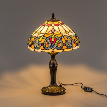 Brilagi - витражная настольная лампа в стиле Тиффани LUISA 1xE27/40W/230V