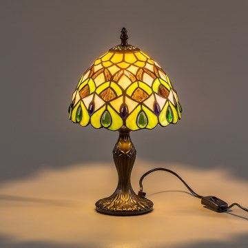 Brilagi - витражная настольная лампа в стиле Тиффани MARGARET 1xE14/40W/230V