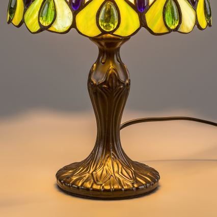 Brilagi - витражная настольная лампа в стиле Тиффани MARGARET 1xE14/40W/230V