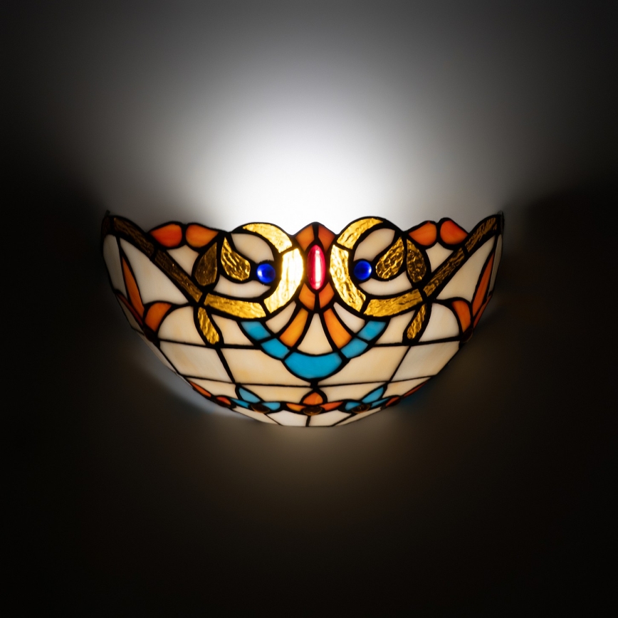 Brilagi - вітражний настінний світильник Tiffany MIRABELLA 1xE14/40W/230V