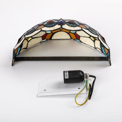 Brilagi - вітражний настінний світильник у стилі Тіффані LUISA 1xE27/40W/230V