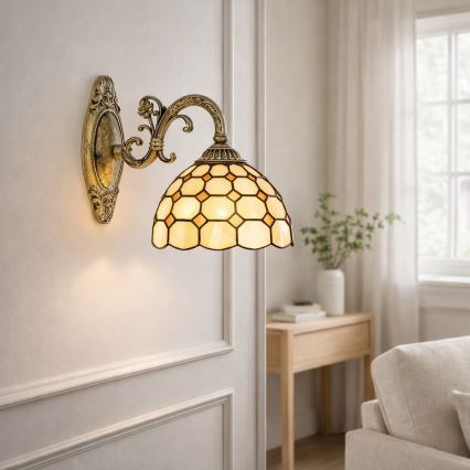 Brilagi - витражный настенный светильник DORAN в стиле Тиффани 1xE27/40W/230V