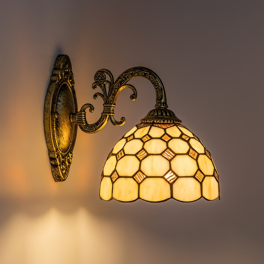 Brilagi - витражный настенный светильник DORAN в стиле Тиффани 1xE27/40W/230V