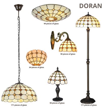 Brilagi - витражный настенный светильник DORAN в стиле Тиффани 1xE27/40W/230V