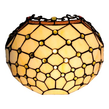 Brilagi - витражный настенный светильник Tiffany, цвет слоновой кости, 1xE14/40W/230V