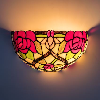 Brilagi - витражный настенный светильник Tiffany GARLAN 1xE14/40W/230V