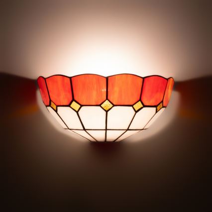 Brilagi - Витражный настенный светильник в стиле Тиффани SIENNA 1xE14/40W/230V