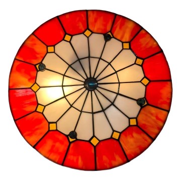 Brilagi - витражный потолочный светильник в стиле Tiffany SIENNA, 3xE27/60W/230V, диам. 40 см
