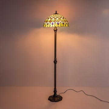 Brilagi - витражный торшер MARGARET 2xE27/60W/230V