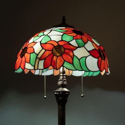 Brilagi - Витражный торшер Tiffany SUNFLOWER 2xE27/60W/230V