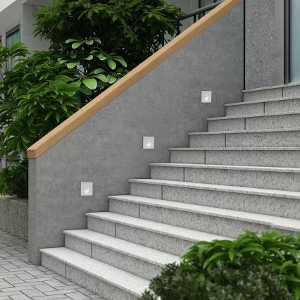 Brilagi - Встраиваемый уличный светильник STAIRDOT LED/2W/230V белый IP65 квадратный