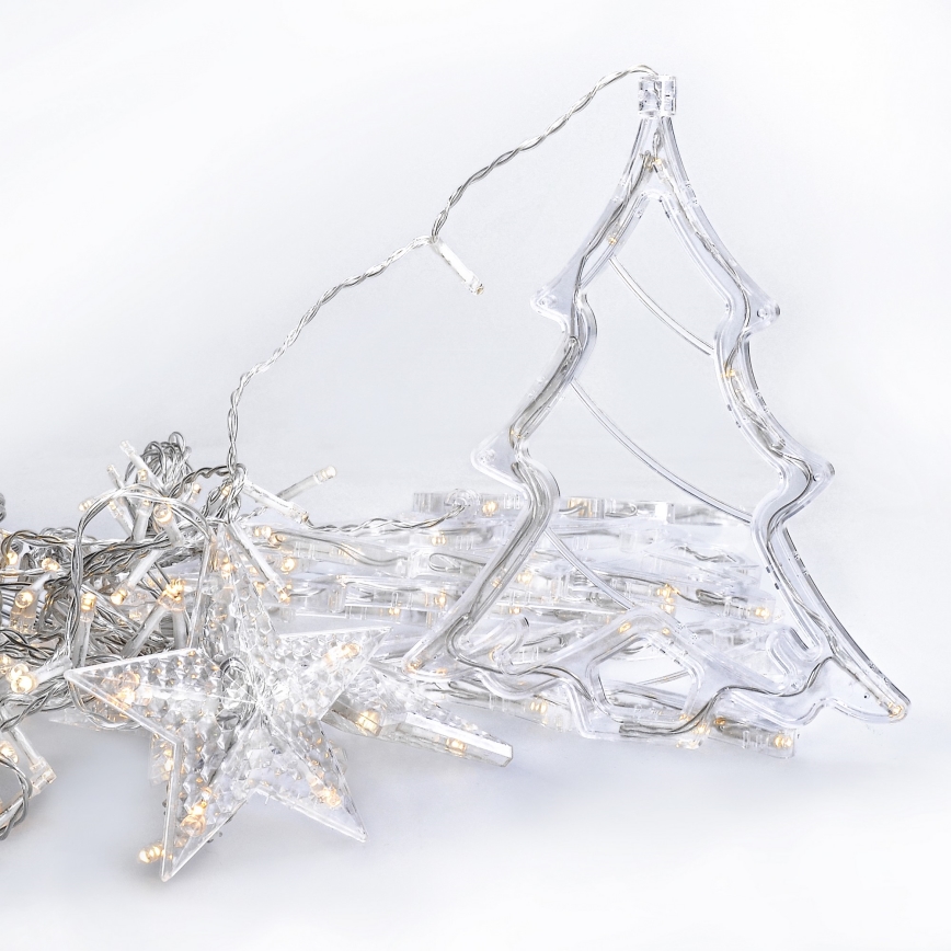 Brilagi - Вулична різдвяна LED гірлянда-штора 138xLED/8 функцій 5м IP44 теплий білий