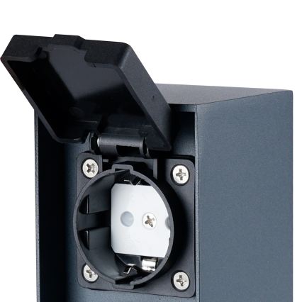 BRILAGI - Вулична розеткова колона PILLAR 2Z SCHUKO 230V IP44 антрацит