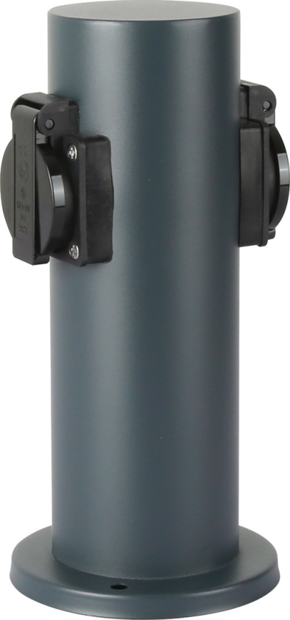 Brilagi - Вулична розеткова колона PILLAR 2Z SCHUKO 230V IP44 антрацит