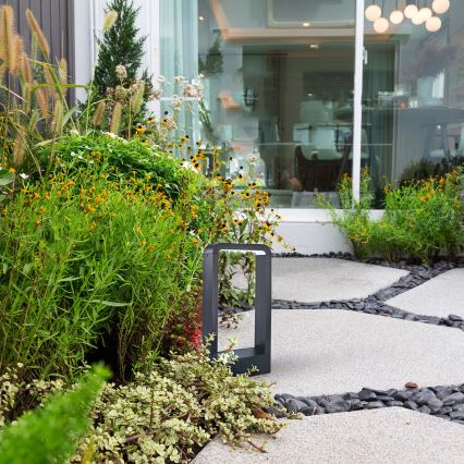 Brilagi - Вулична світлодіодна лампа BARI LED/7W/230V 3000/4000/6000K антрацит IP54 30 см