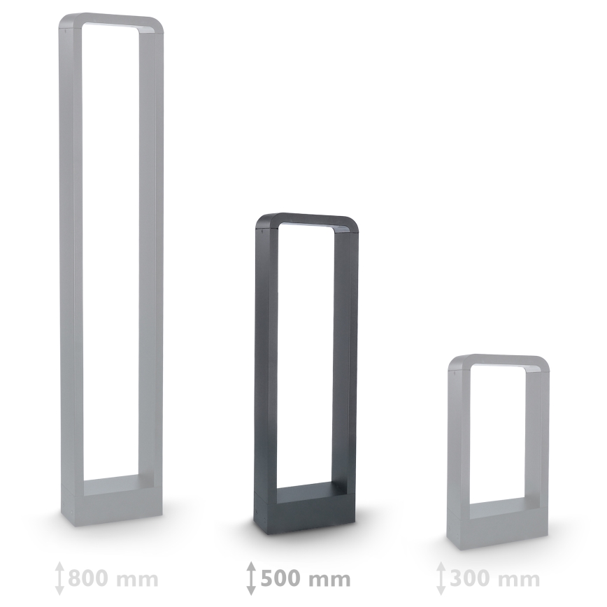 Brilagi - Вулична світлодіодна лампа BARI LED/7W/230V 3000/4000/6000K антрацит IP54 50 см