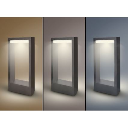 Brilagi - Вулична світлодіодна лампа RAGUSA LED/7W/230V 3000/4000/6000K антрацит IP54 30 см