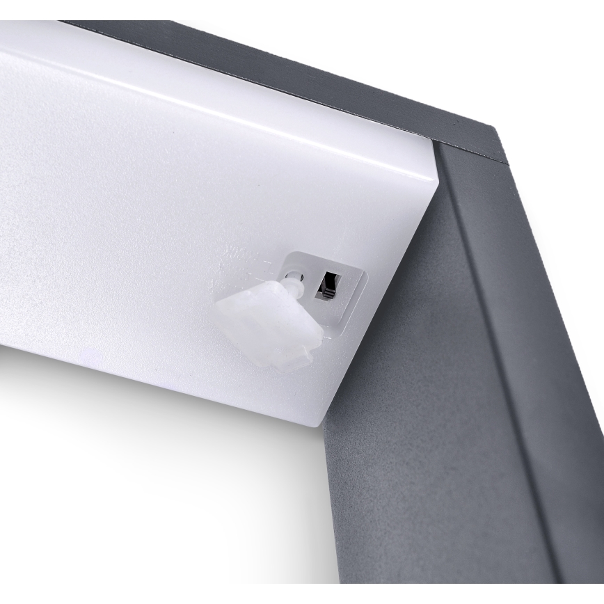 Brilagi - Вулична світлодіодна лампа RAGUSA LED/7W/230V 3000/4000/6000K антрацит IP54 50 см