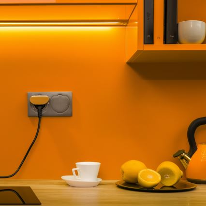 Brilagi - Вулична вбудована підлогова подвійна розетка IP55 срібний прямокутний