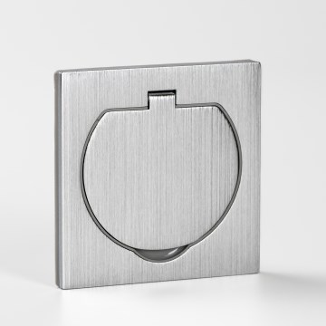 Brilagi - Вулична вбудована підлогова розетка IP55 матовий хром квадратна