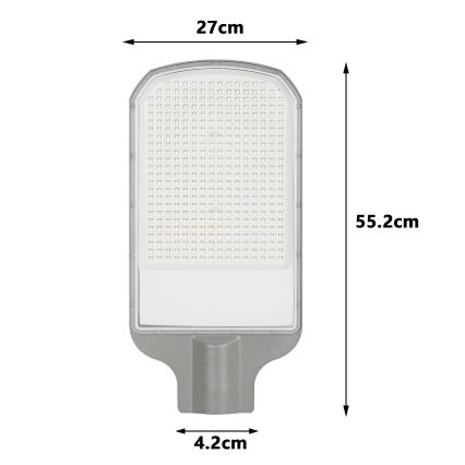 Brilagi - вуличний LED-ліхтар URBANLIGHT LED/200 Вт/230 В сірий IP65