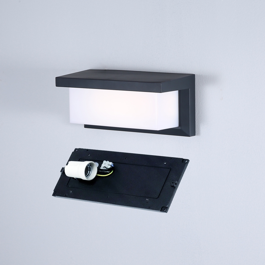 Brilagi - Вуличний настінний світильник BRICKY 1xE27/60W/230V антрацит IP54