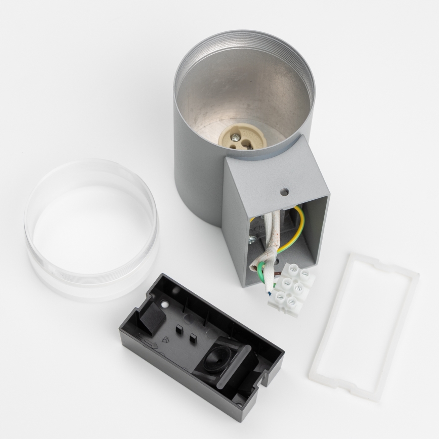 Brilagi - Вуличний настінний світильник MATERA 1xGU10/30W/230V сірий IP54