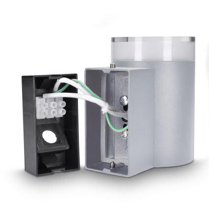 Brilagi - Вуличний настінний світильник MATERA 1xGU10/30W/230V сірий IP54