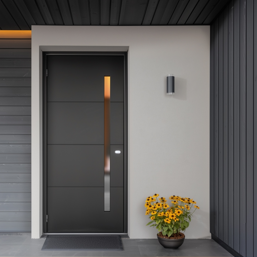 Brilagi - Вуличний настінний світильник MATERA 2xGU10/30W/230V антрацит IP54