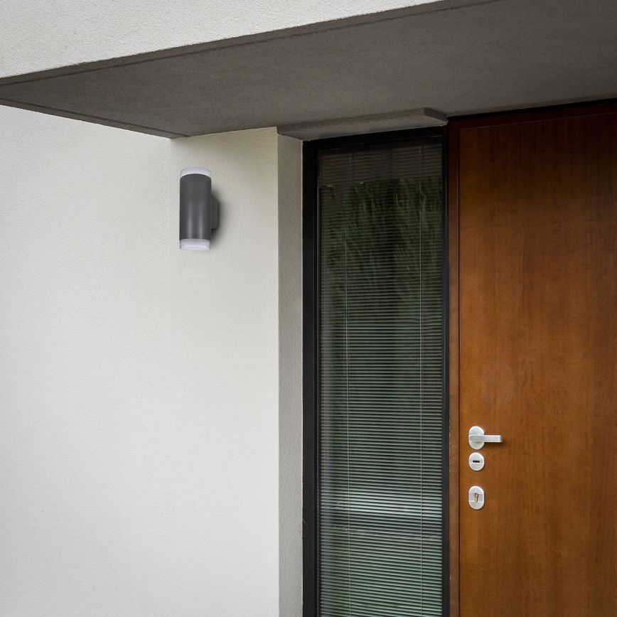 Brilagi - Вуличний настінний світильник MATERA 2xGU10/30W/230V антрацит IP54