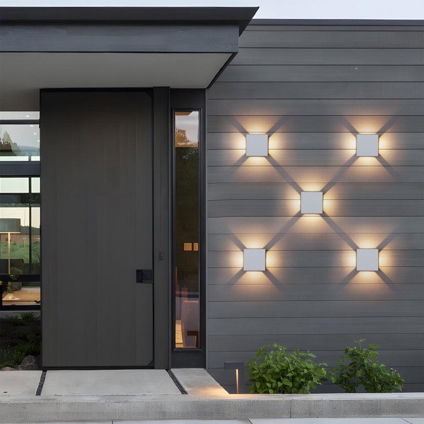 Brilagi - вуличний настінний світильник QUADRAY LED/6W/230V білий IP54