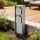 Brilagi - Вуличний розетковий стовпчик PILLAR, 2 розетки SCHUKO, 230V, IP44, сріблястий